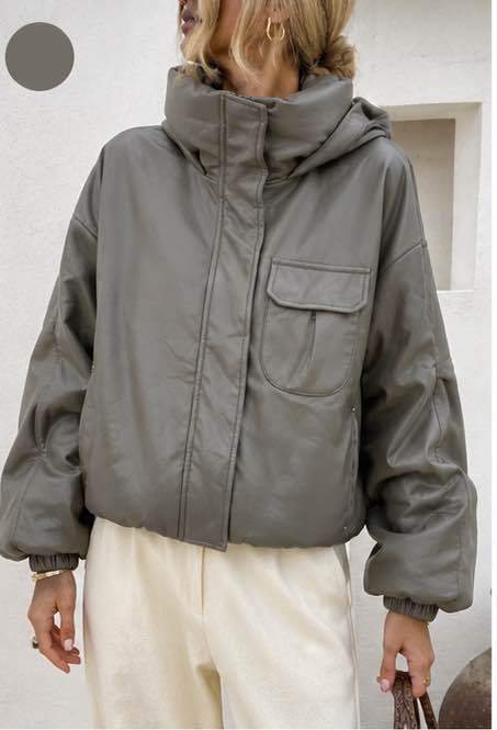 Oversize bunda s kapucňou