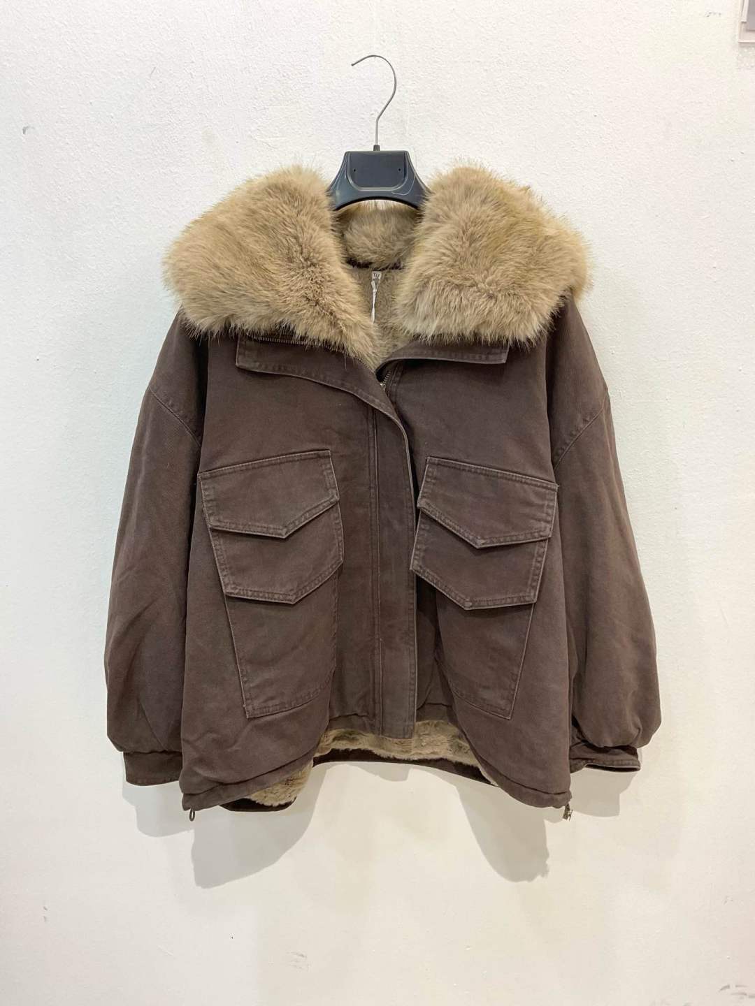 Oversize bunda s golierom