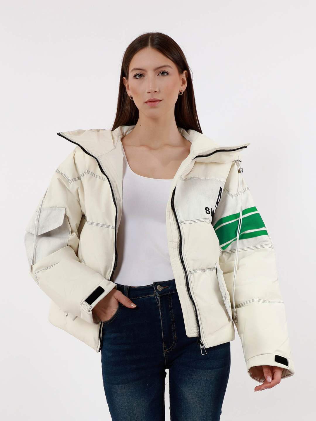 Oversize bunda s kapucňou