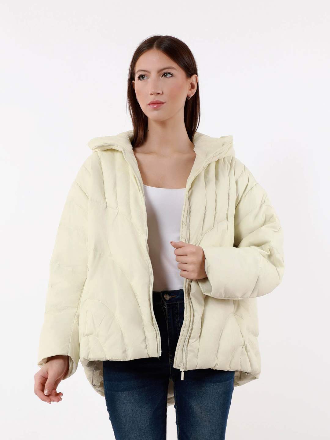 Oversize bunda s kapucňou