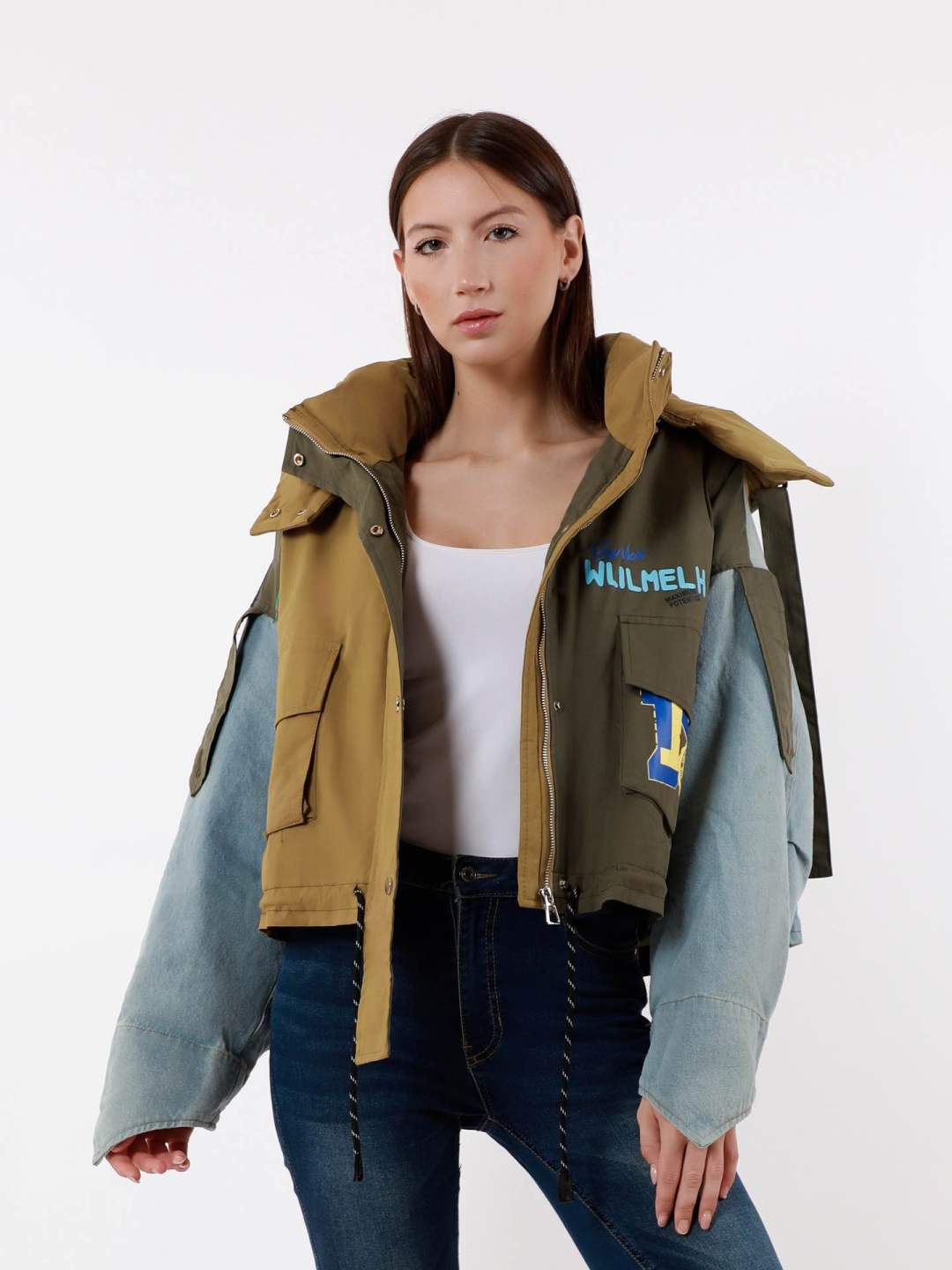 Oversize bunda s kapucňou