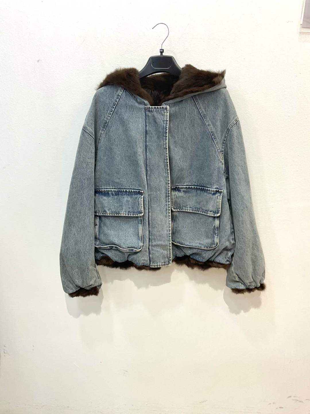 Oversize bunda s kapucňou
