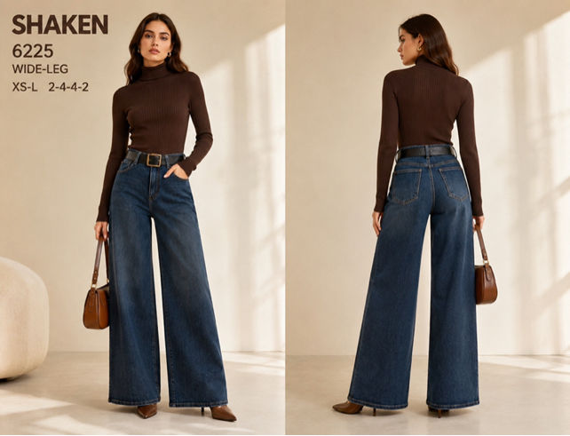 Džínsové nohavice Wide Leg