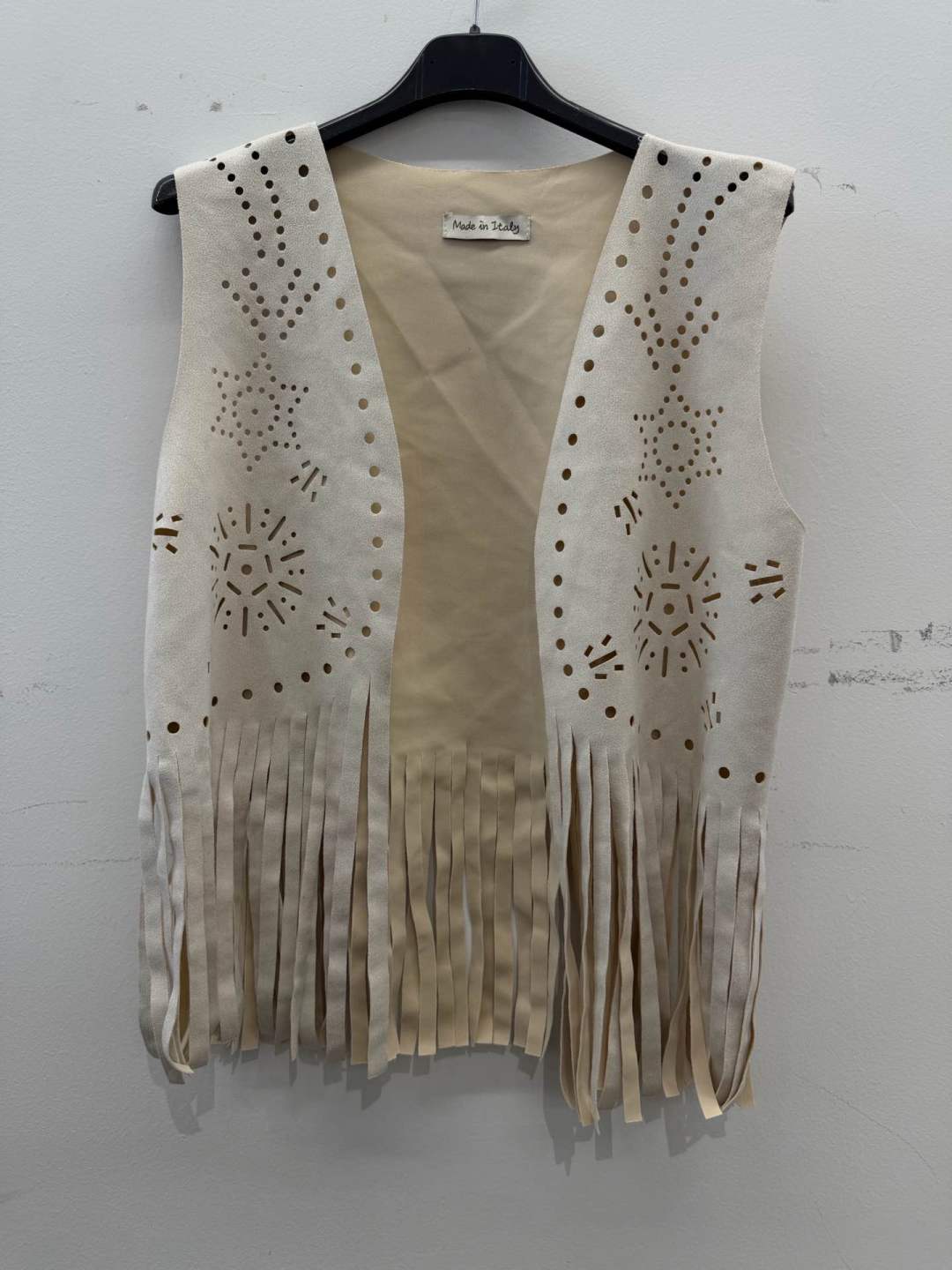 Boho vesta s strapcami