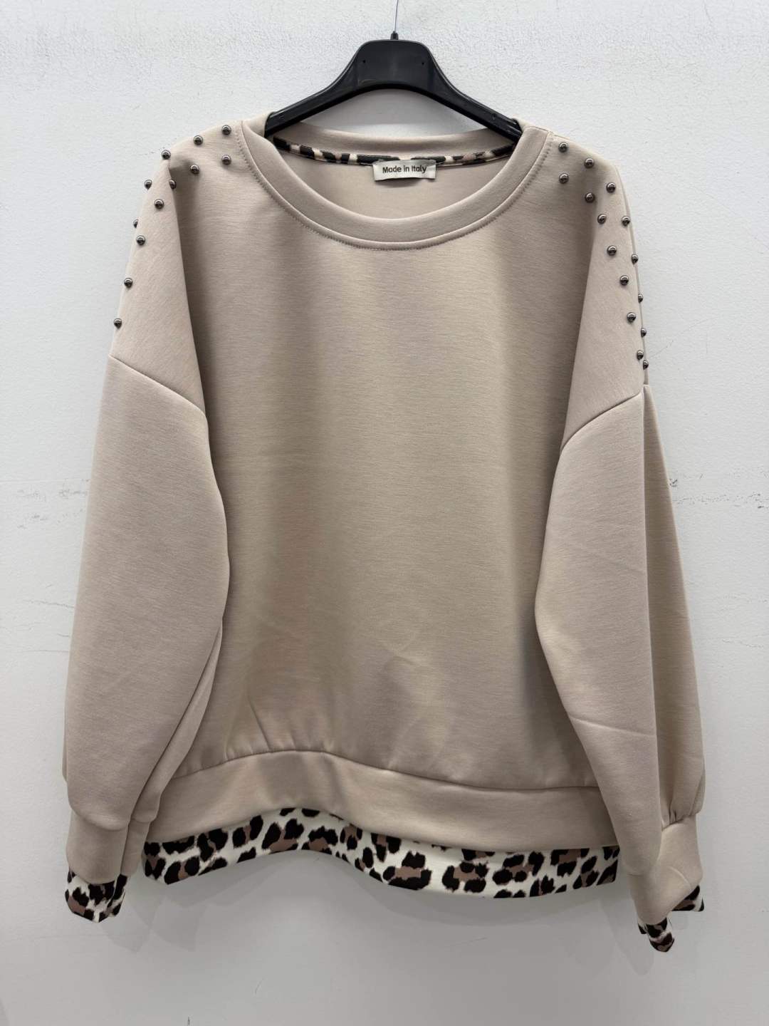 Oversized mikina s cvokmi