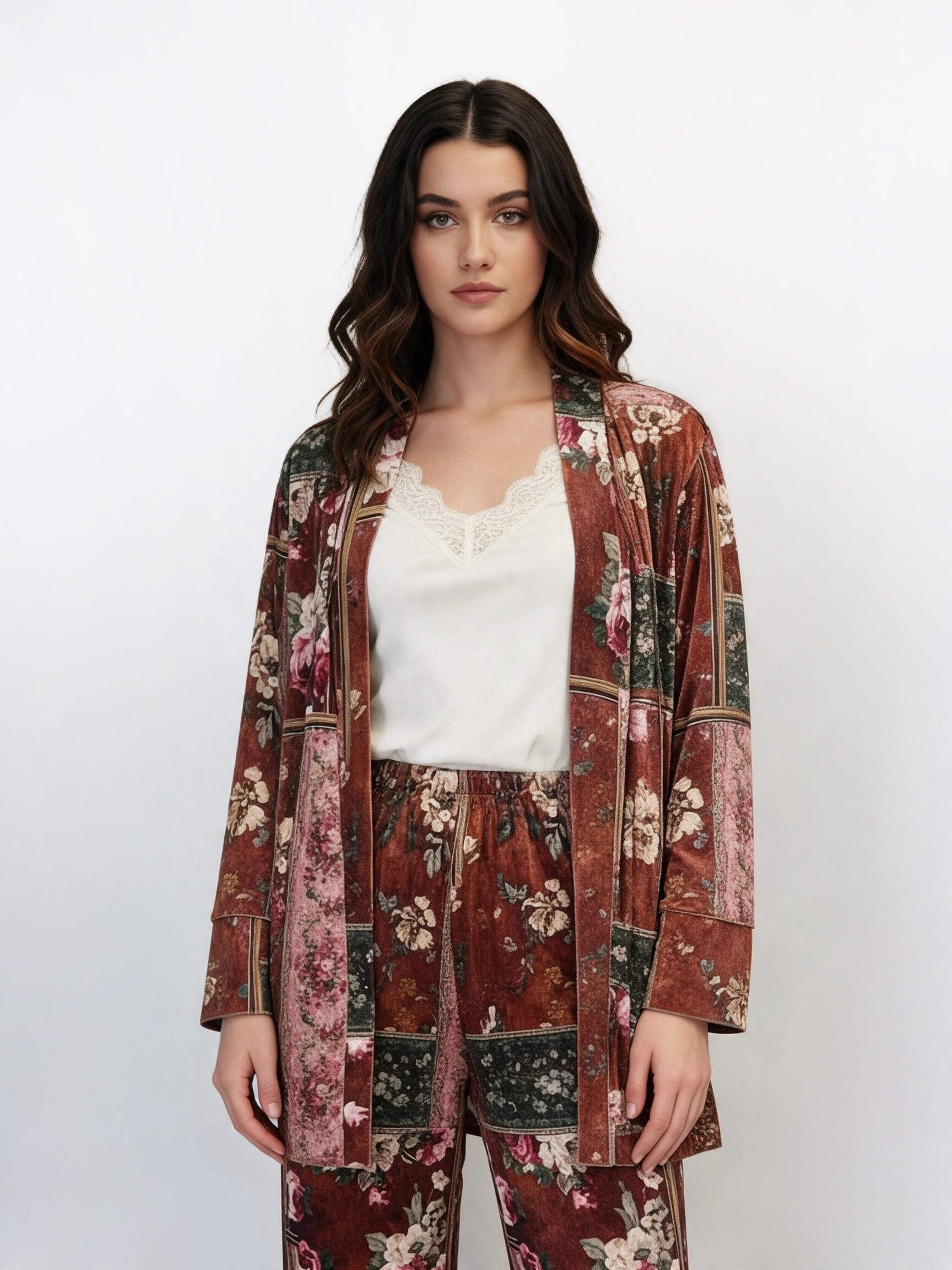 Voľný kardigán s rovným strihom