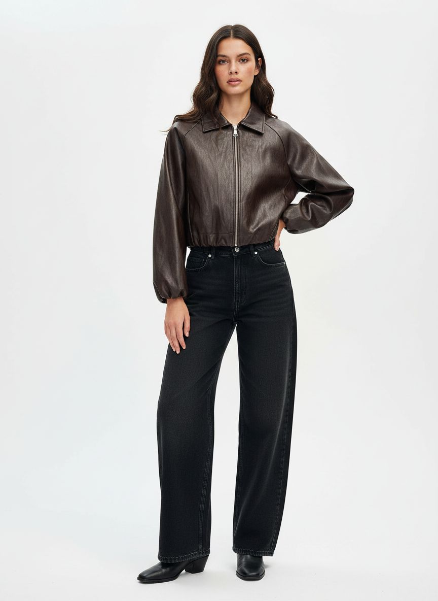 Bomber bunda s golierom