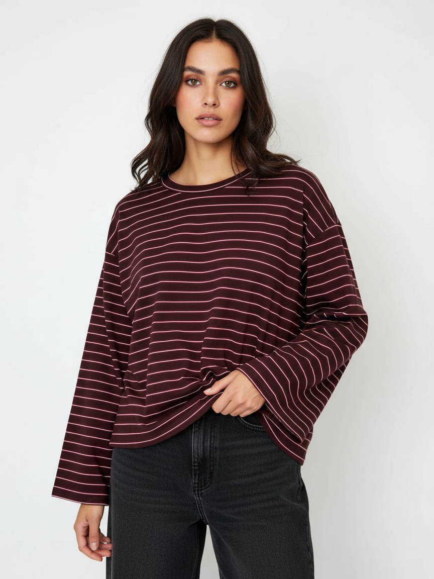 Oversize top rovného strihu
