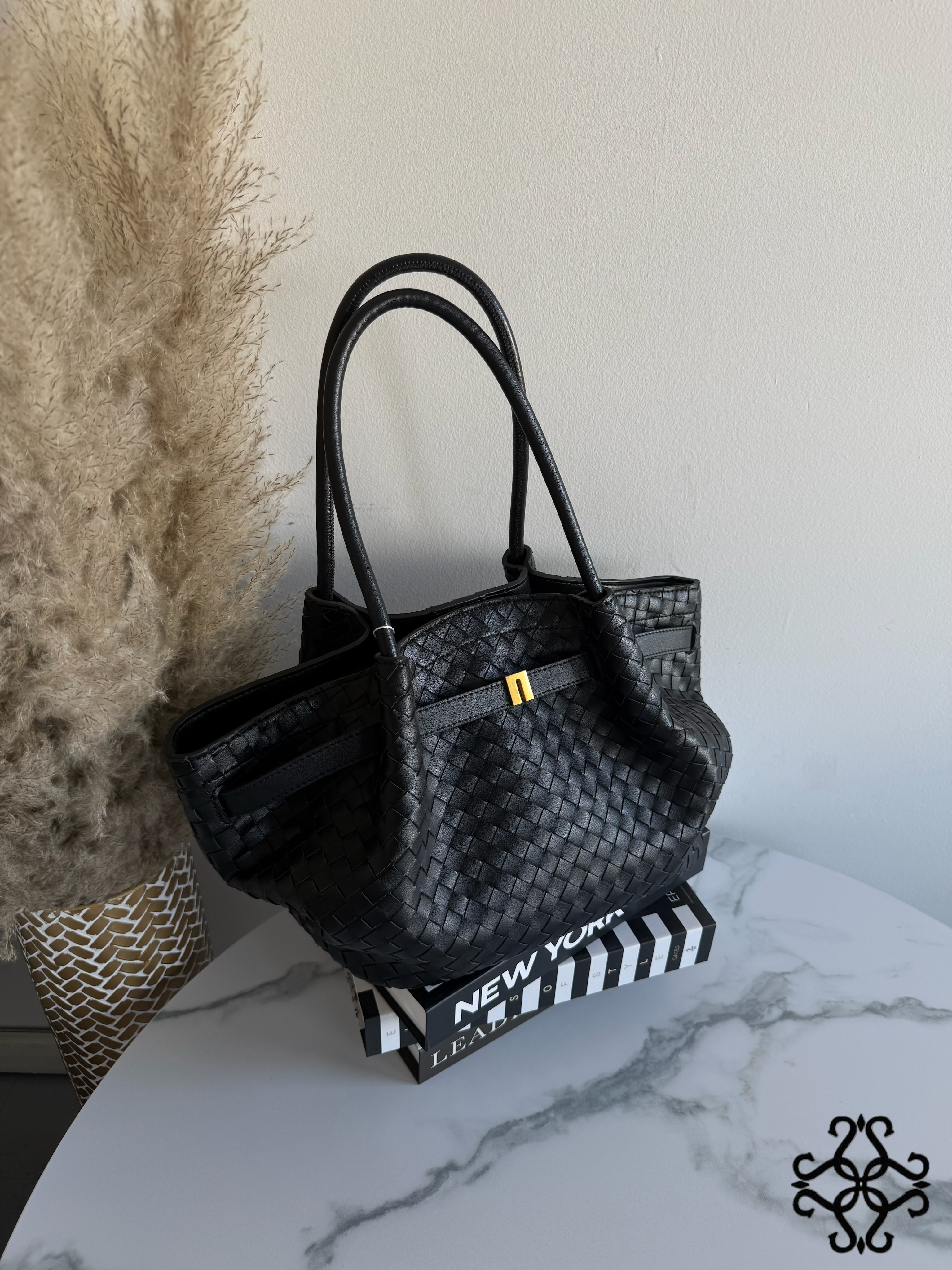 Prepletaná shopper kabelka