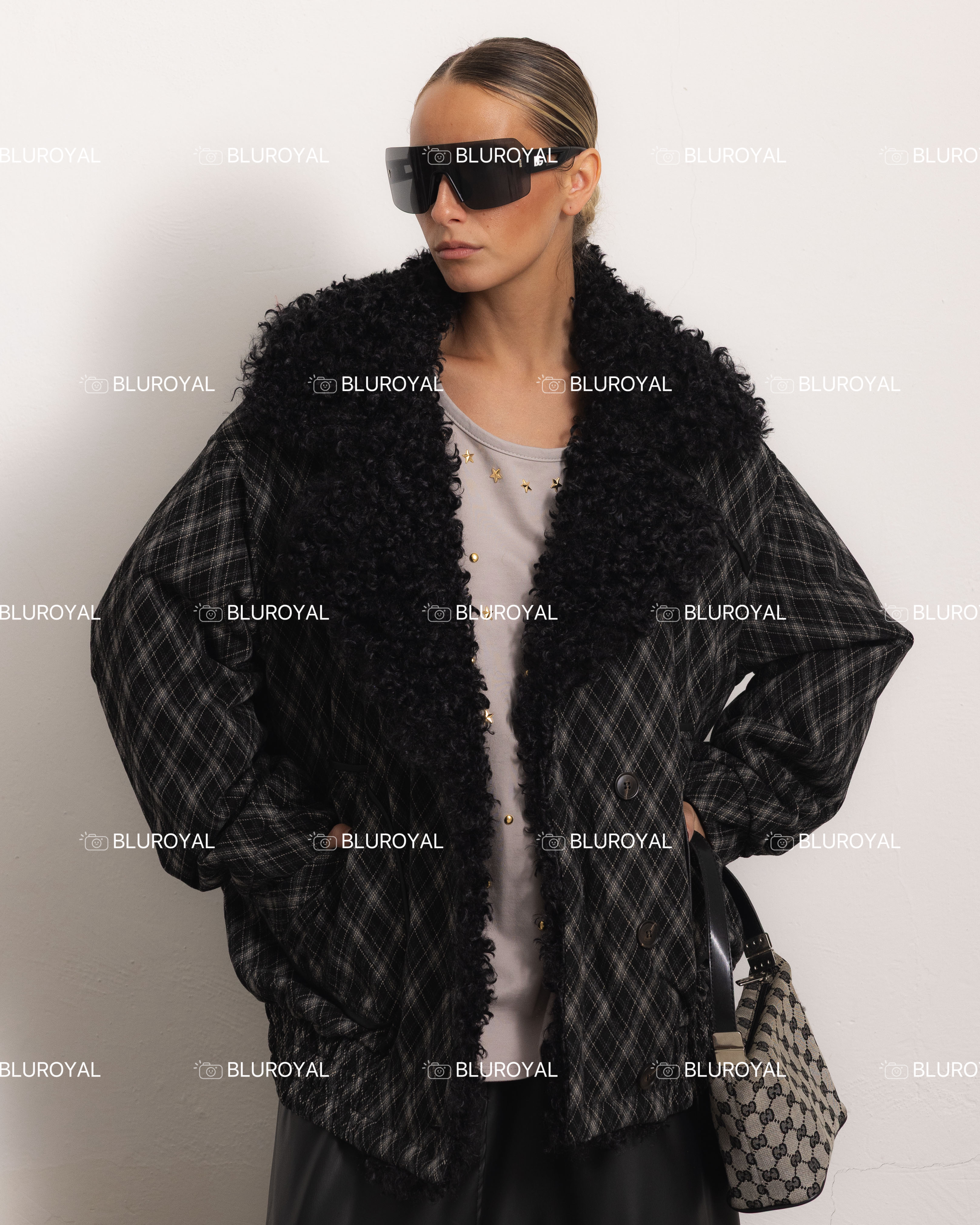 Oversize bunda v kocke