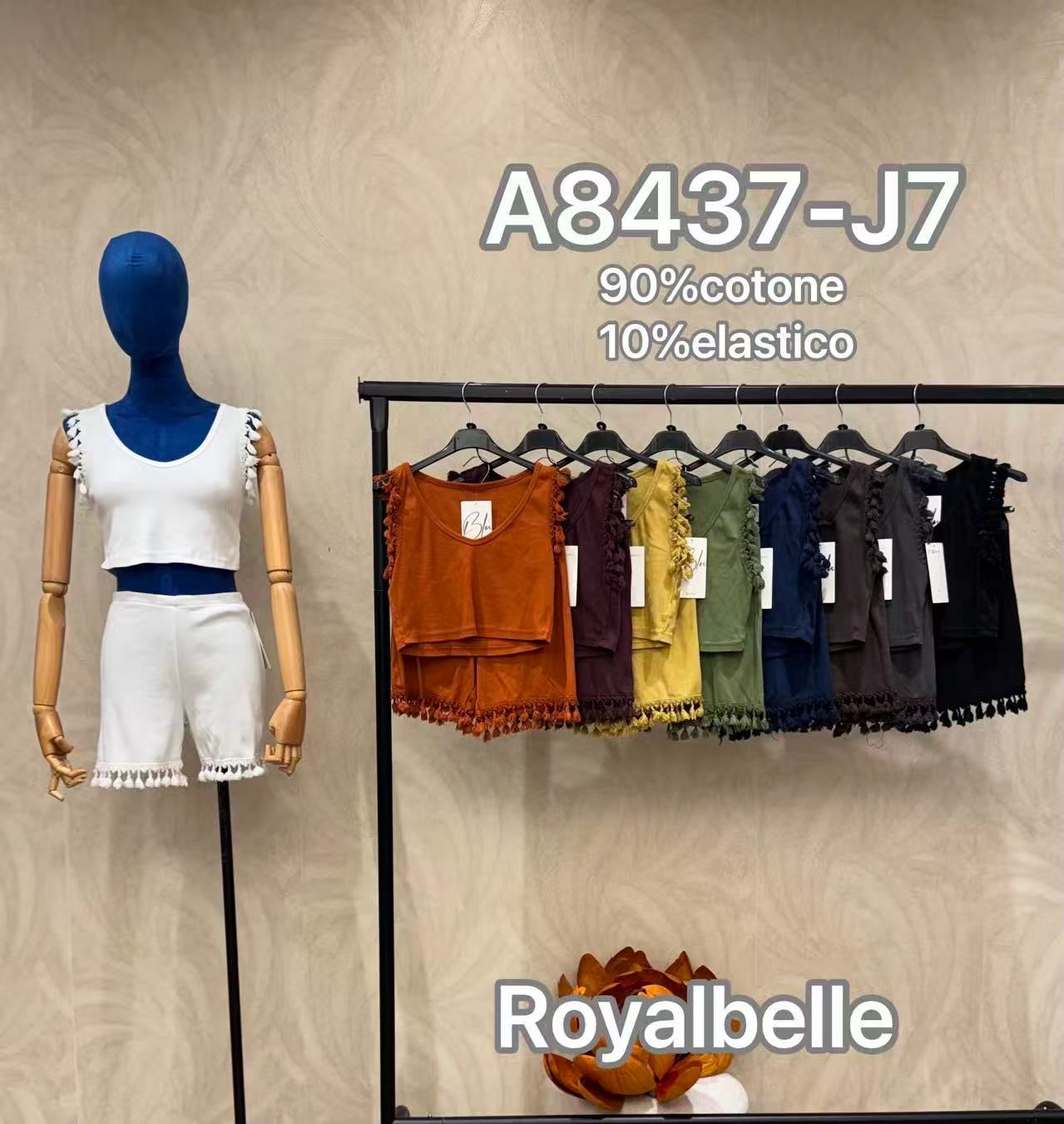 Set: Cropped top a šortky