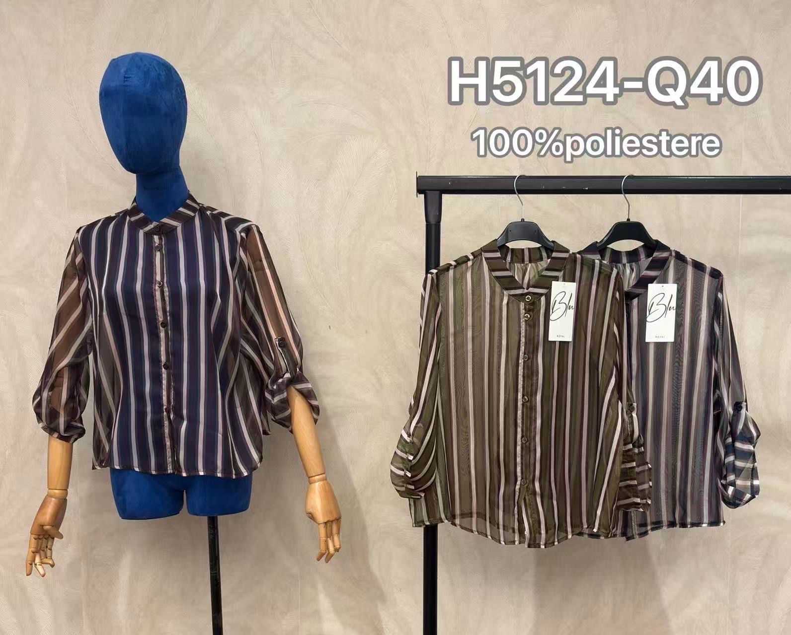 Blúzka Rovného Strihu s Golierom
