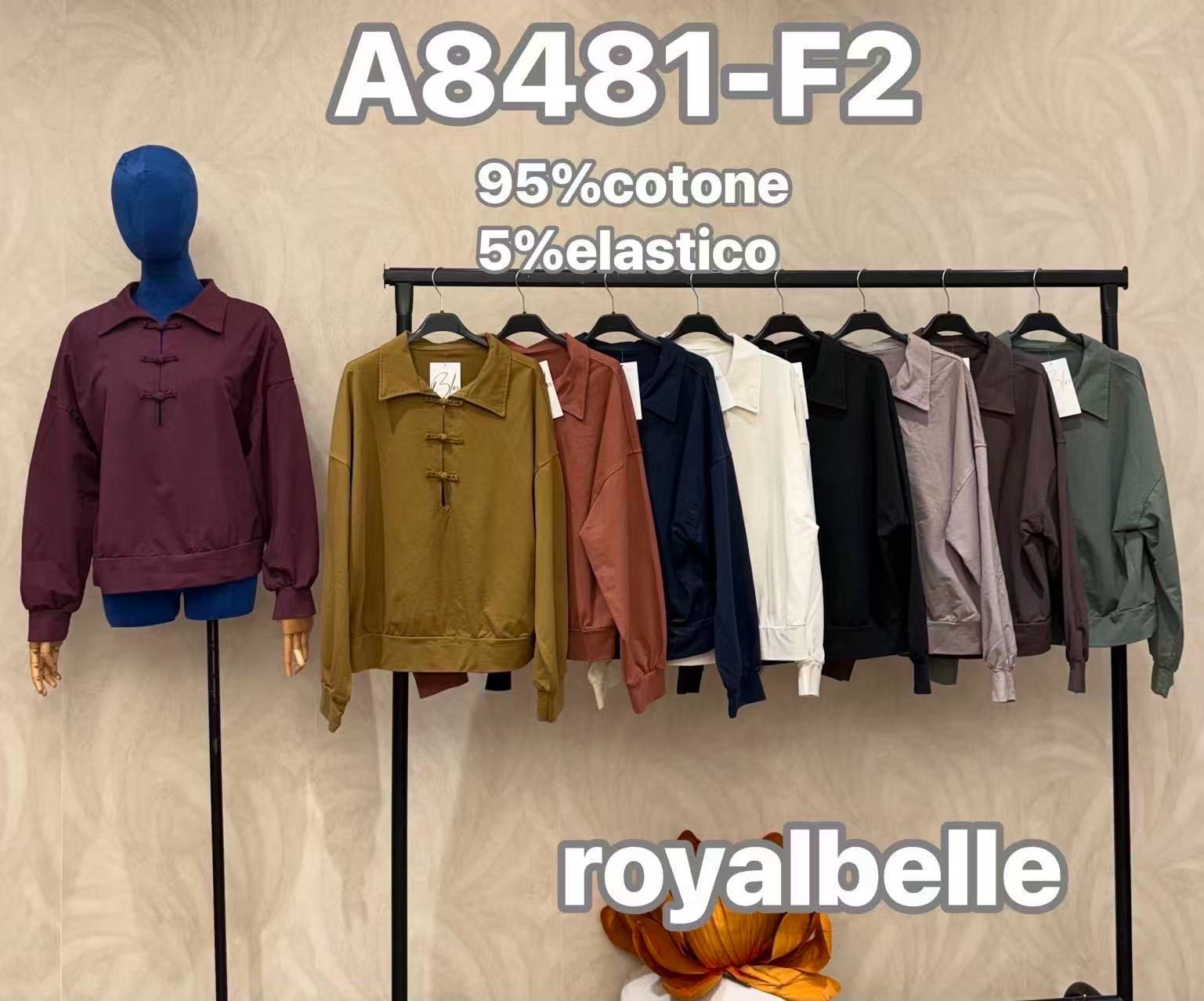 Voľná blúzka s golierom