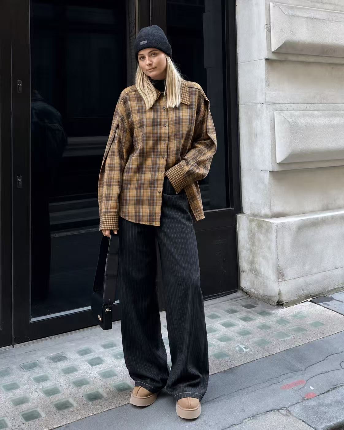 Oversize košeľa s rovným strihom