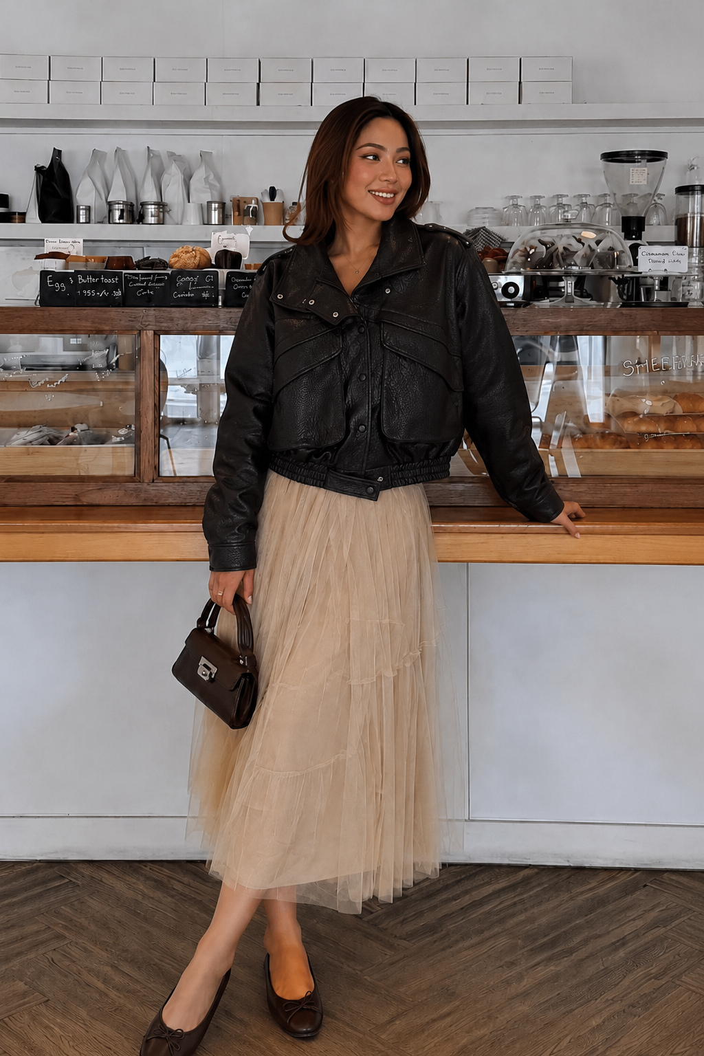 Oversize bunda s golierom