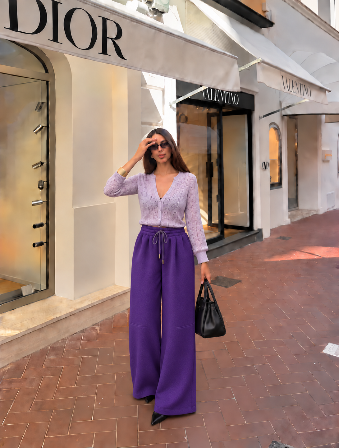 Nohavice Wide Leg