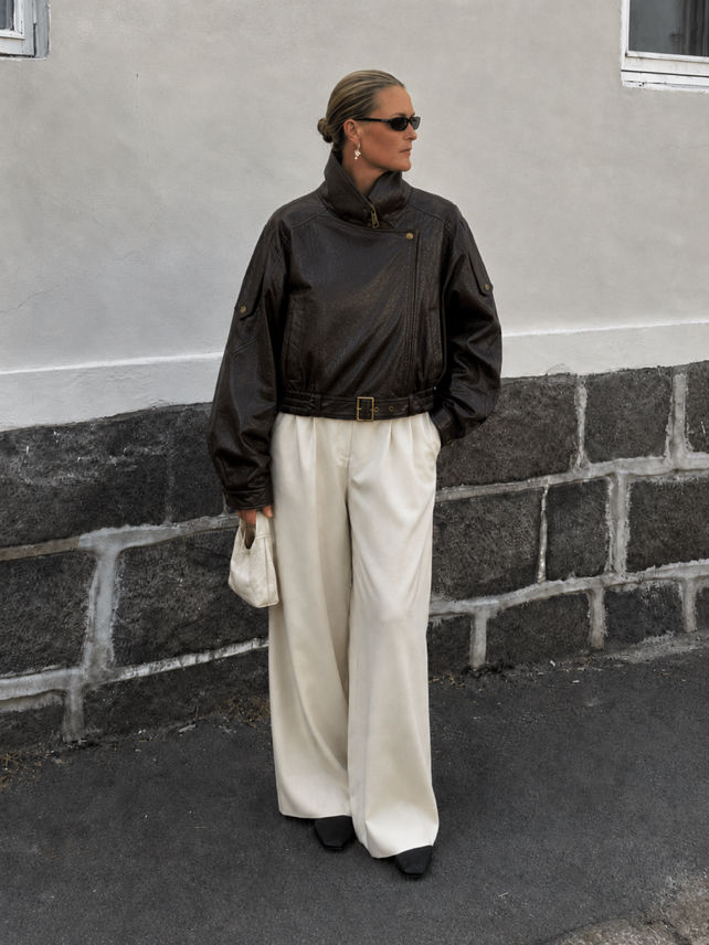 Oversize bunda s golierom