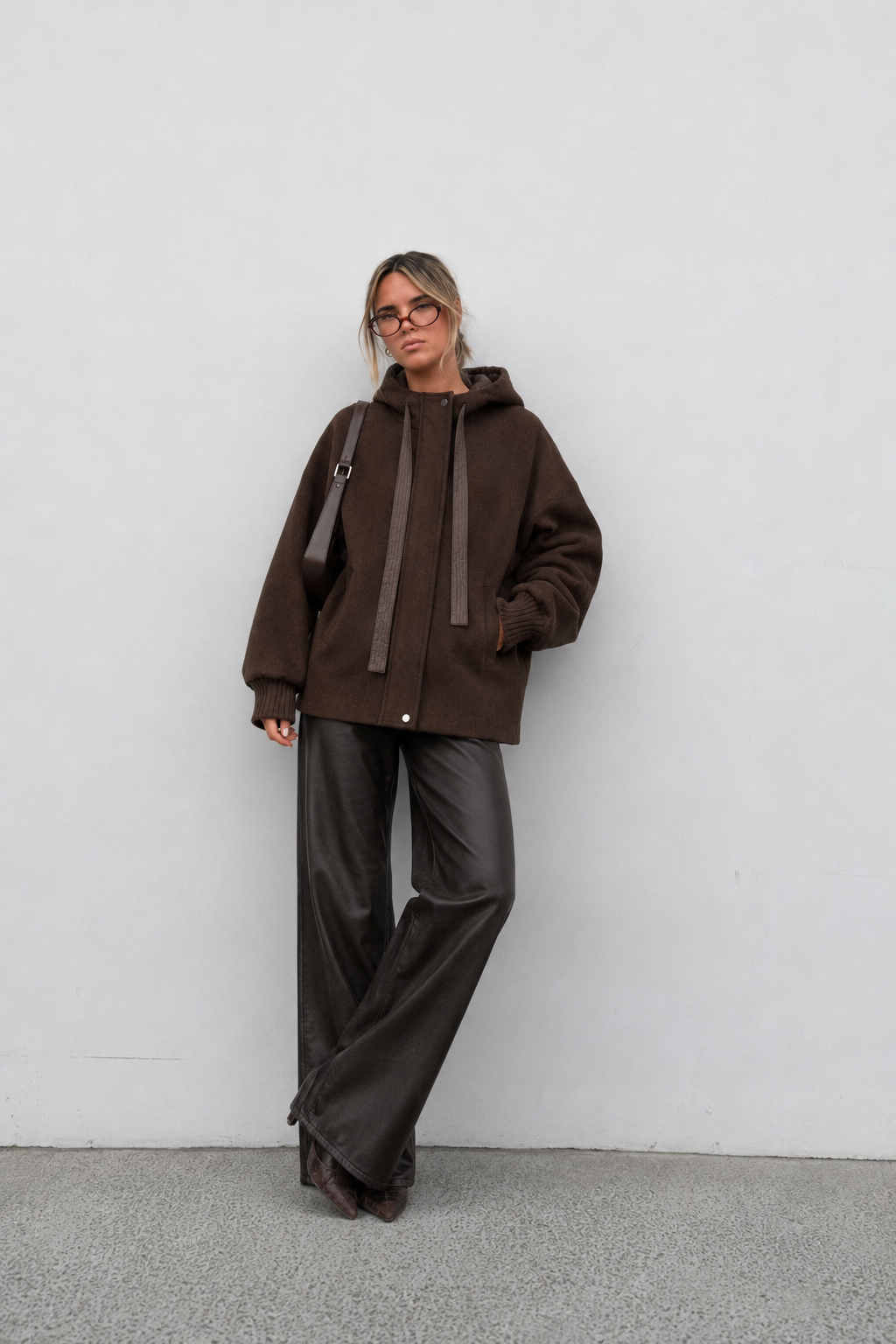 Oversize bunda s kapucňou