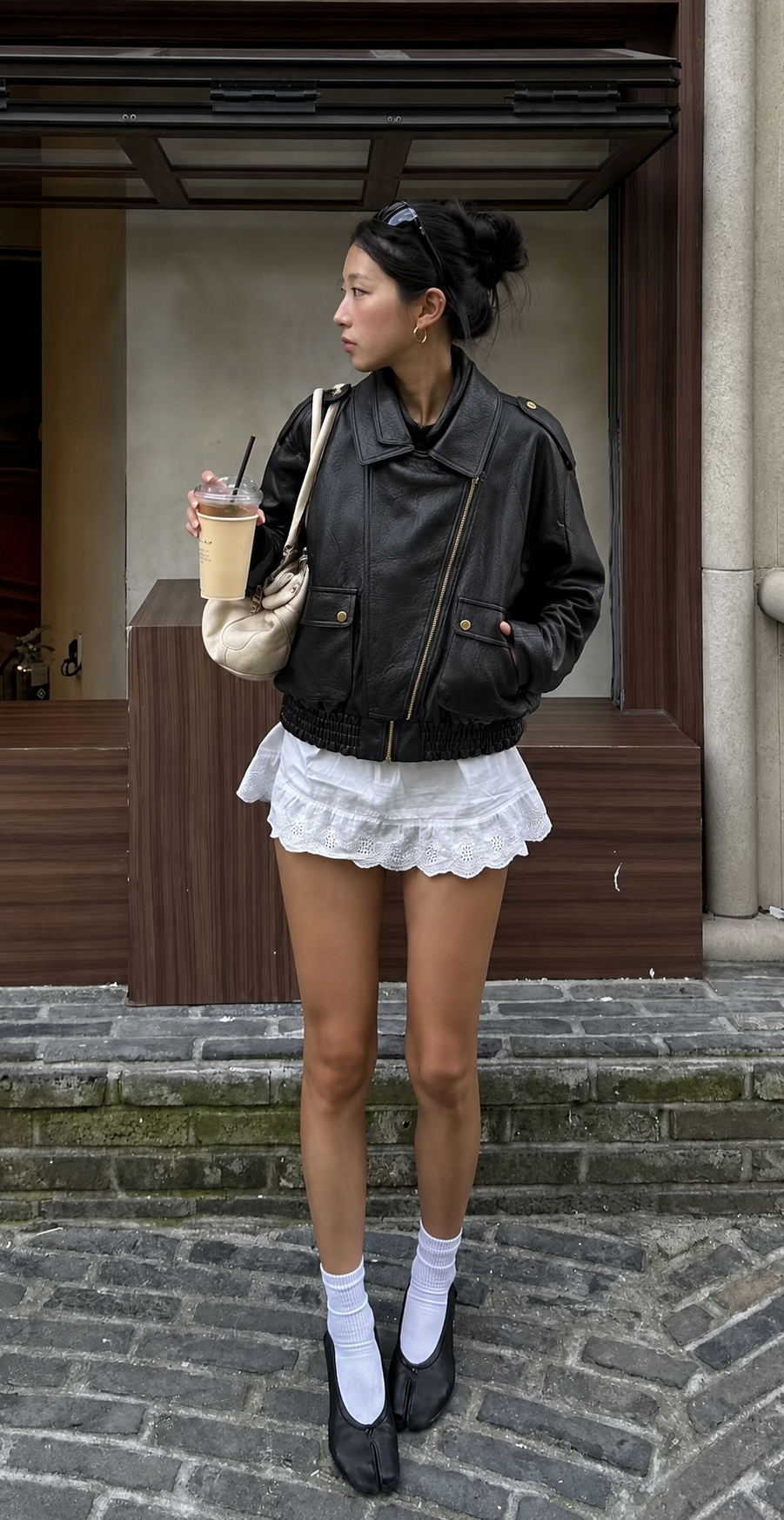 Oversize bunda s golierom