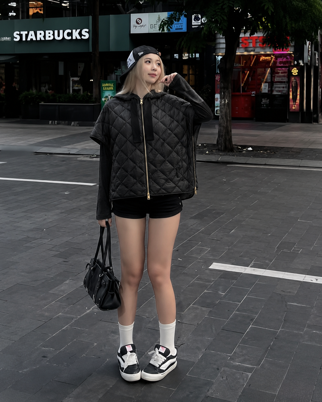 Oversize bunda s kapucňou