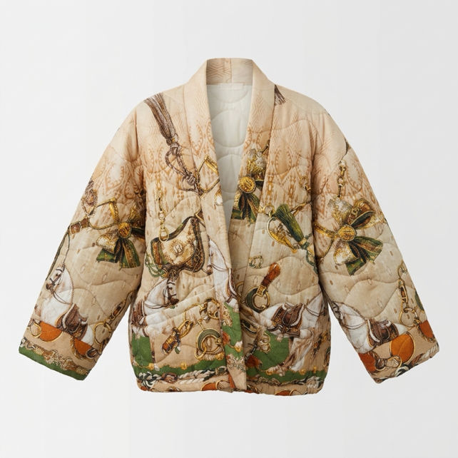 Prešívaná kimono bunda