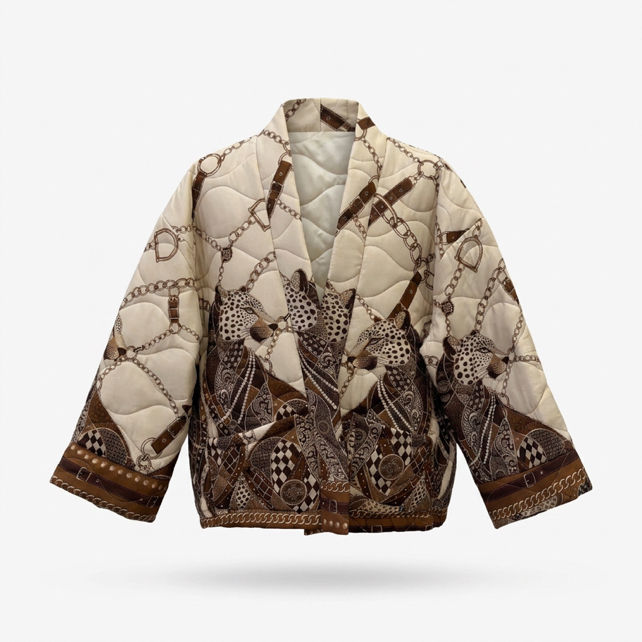 Prešívaná kimono bunda