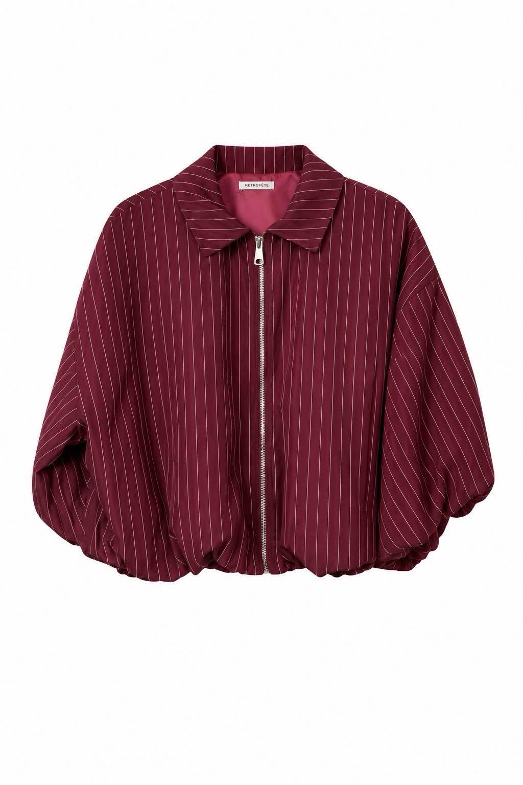 Oversize bomber bunda s prúžkami