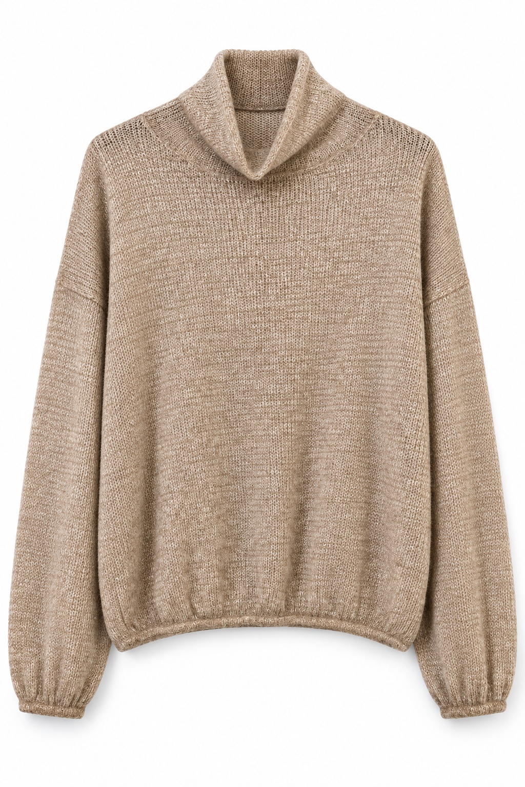 Oversize sveter s rolákom