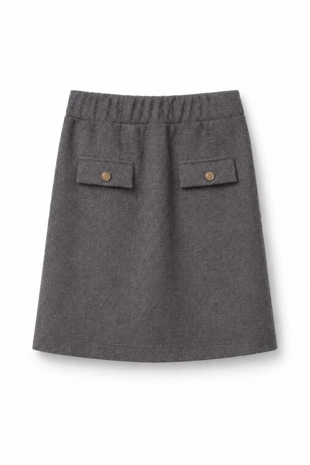 Mini sukňa A-line s gombíkovými pätkami