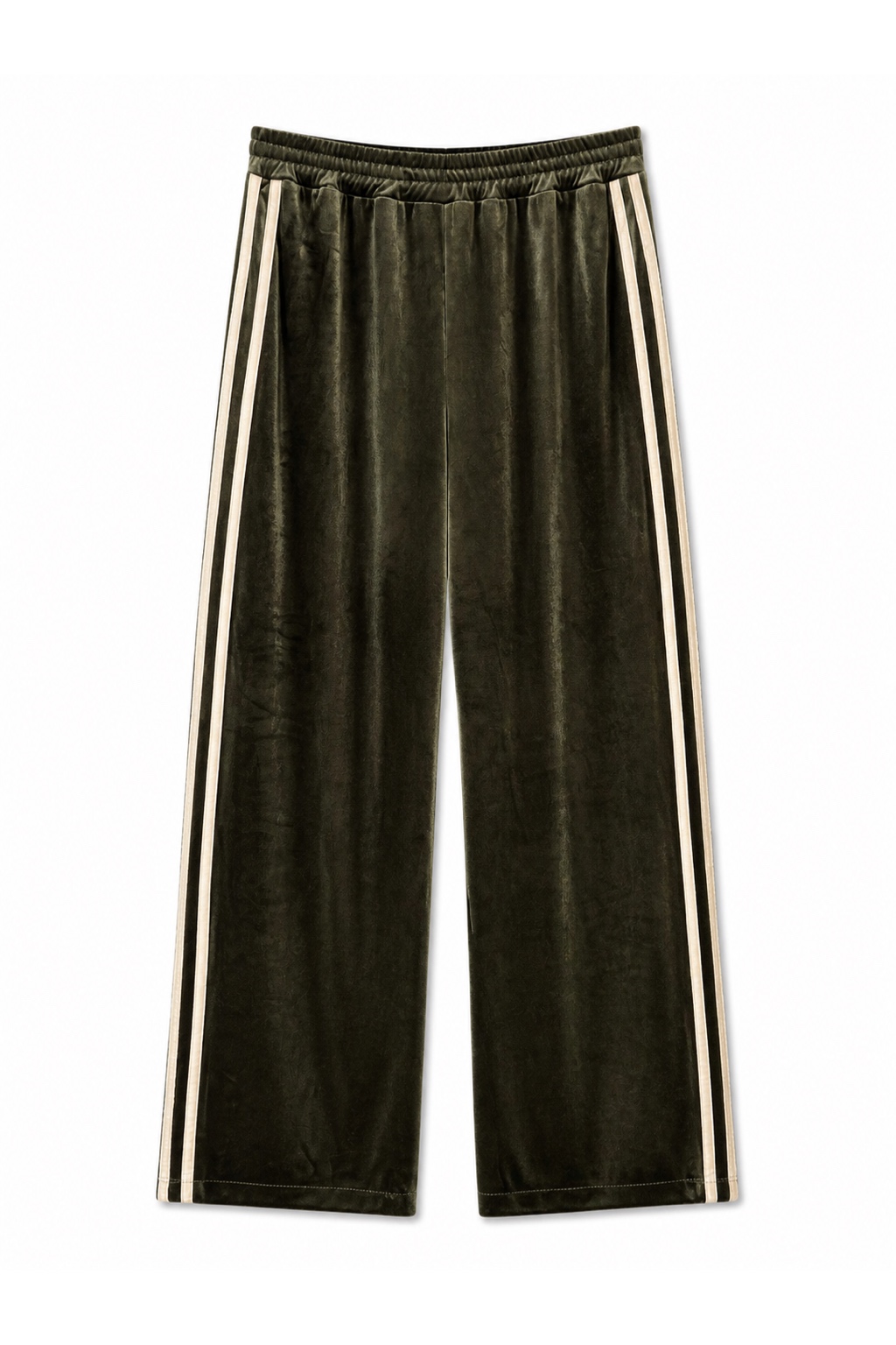 Nohavice Wide Leg s Lampasmi