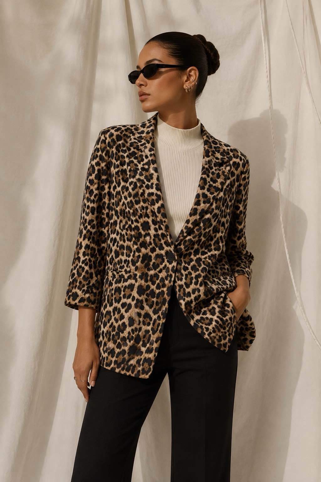 Oversize sako s klopmi