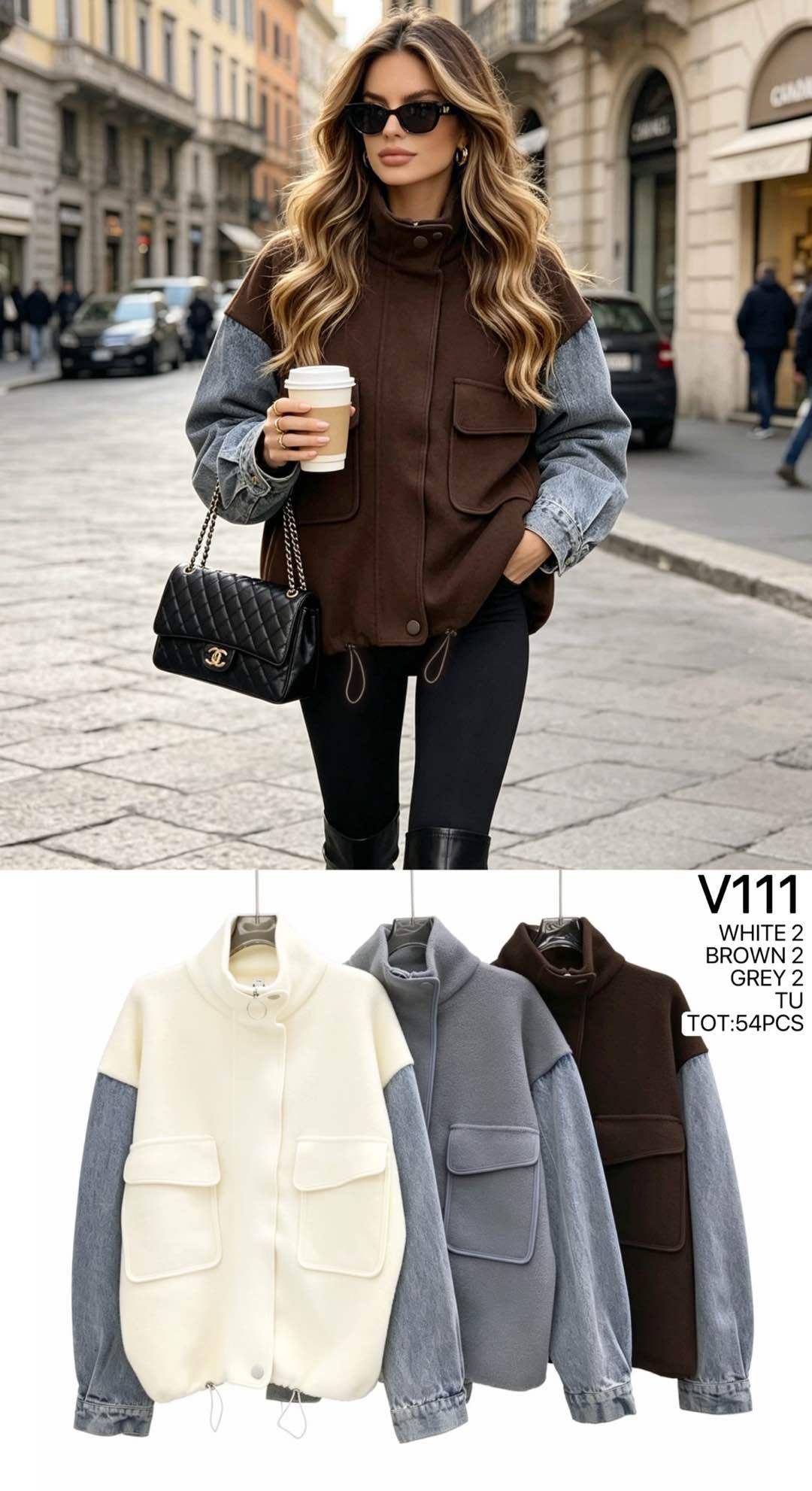 Oversize bomber bunda