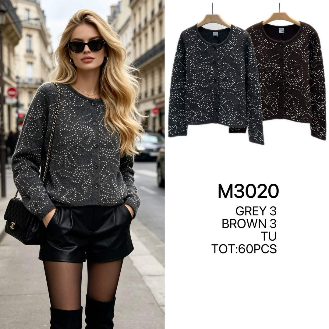 Cardigan s cvočkami