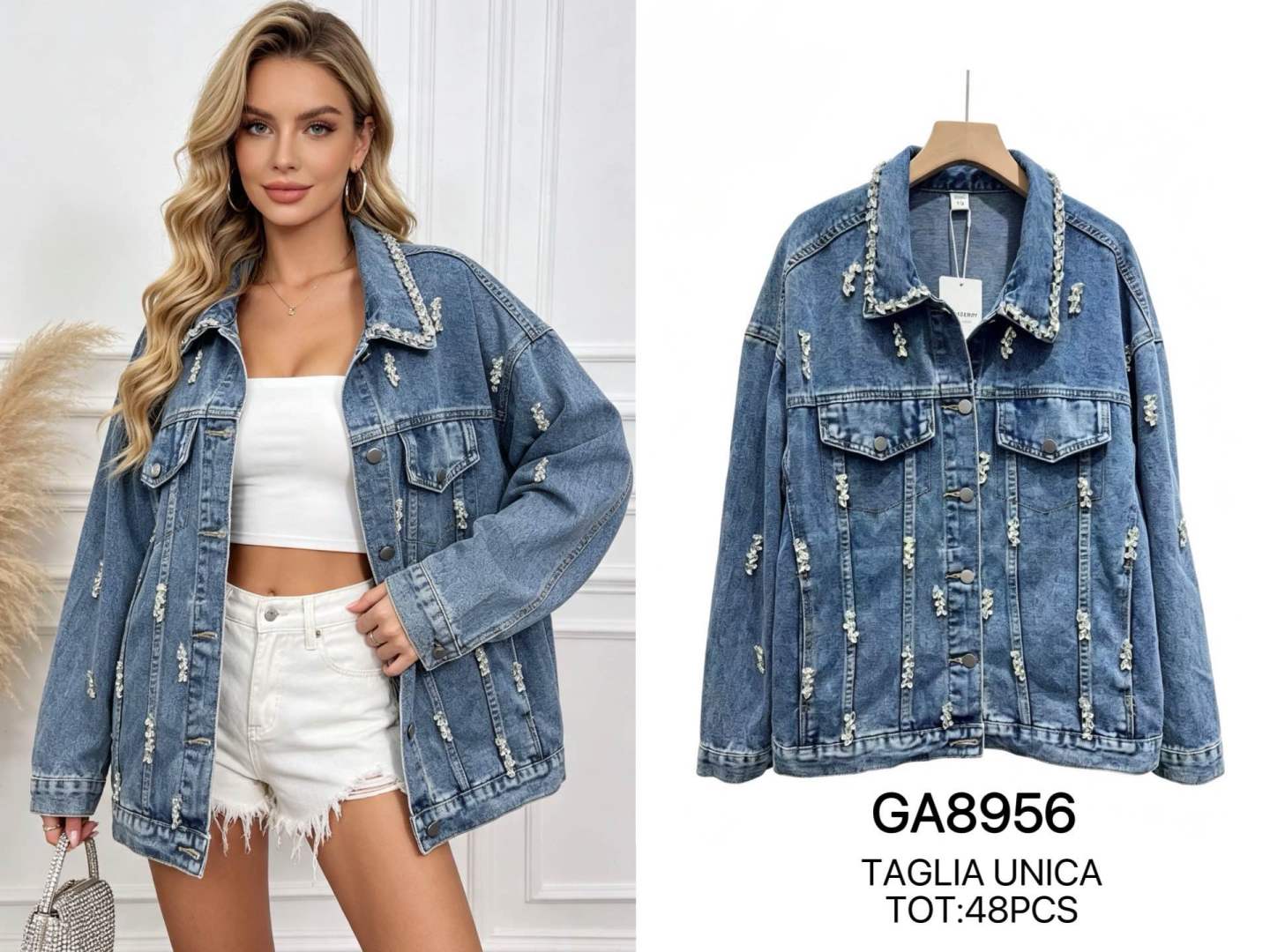 Oversize bunda s golierom