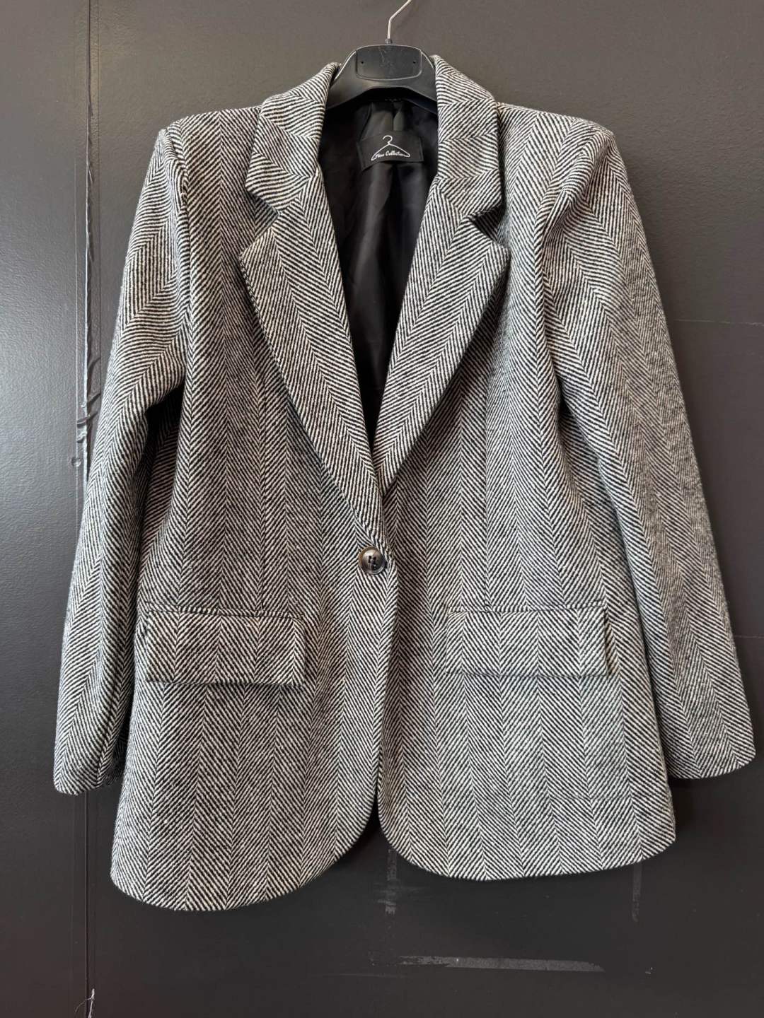 Oversize sako s klopovým golierom