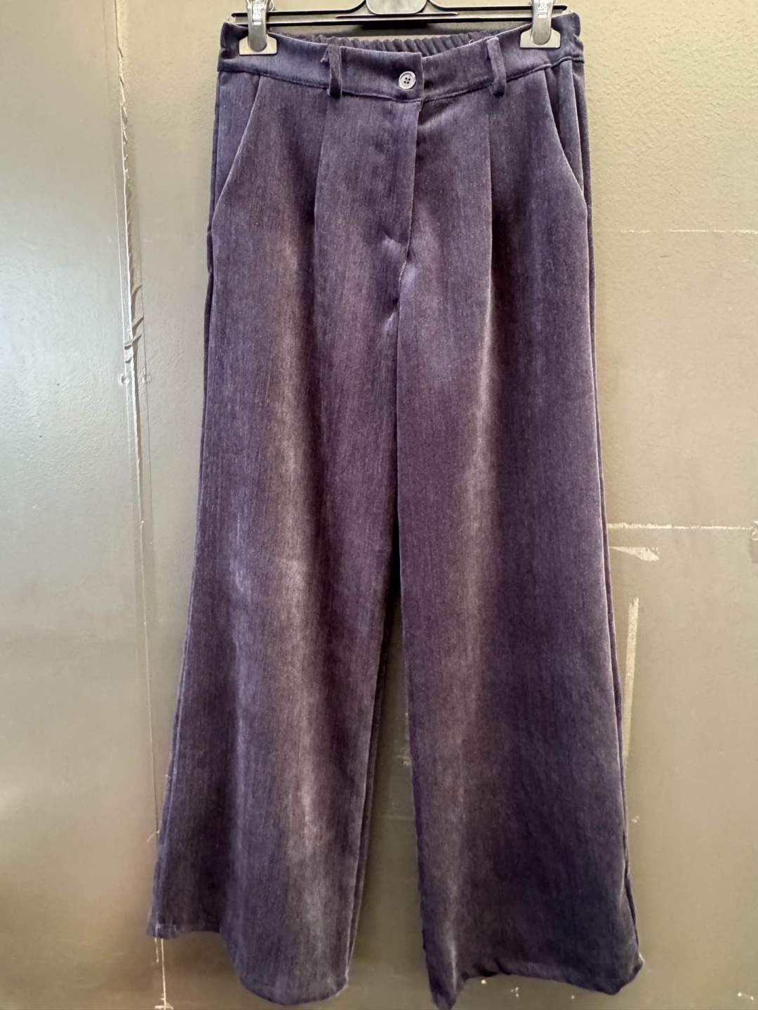 Nohavice Wide Leg s Plisovaním