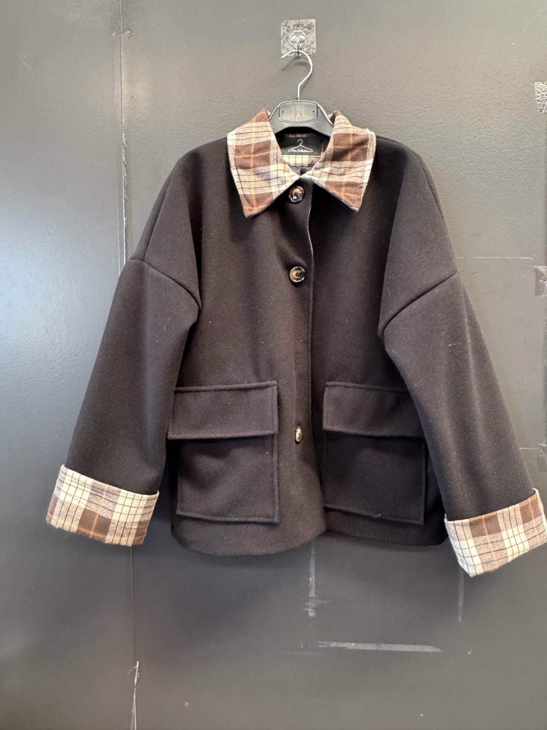 Oversize bunda s golierom