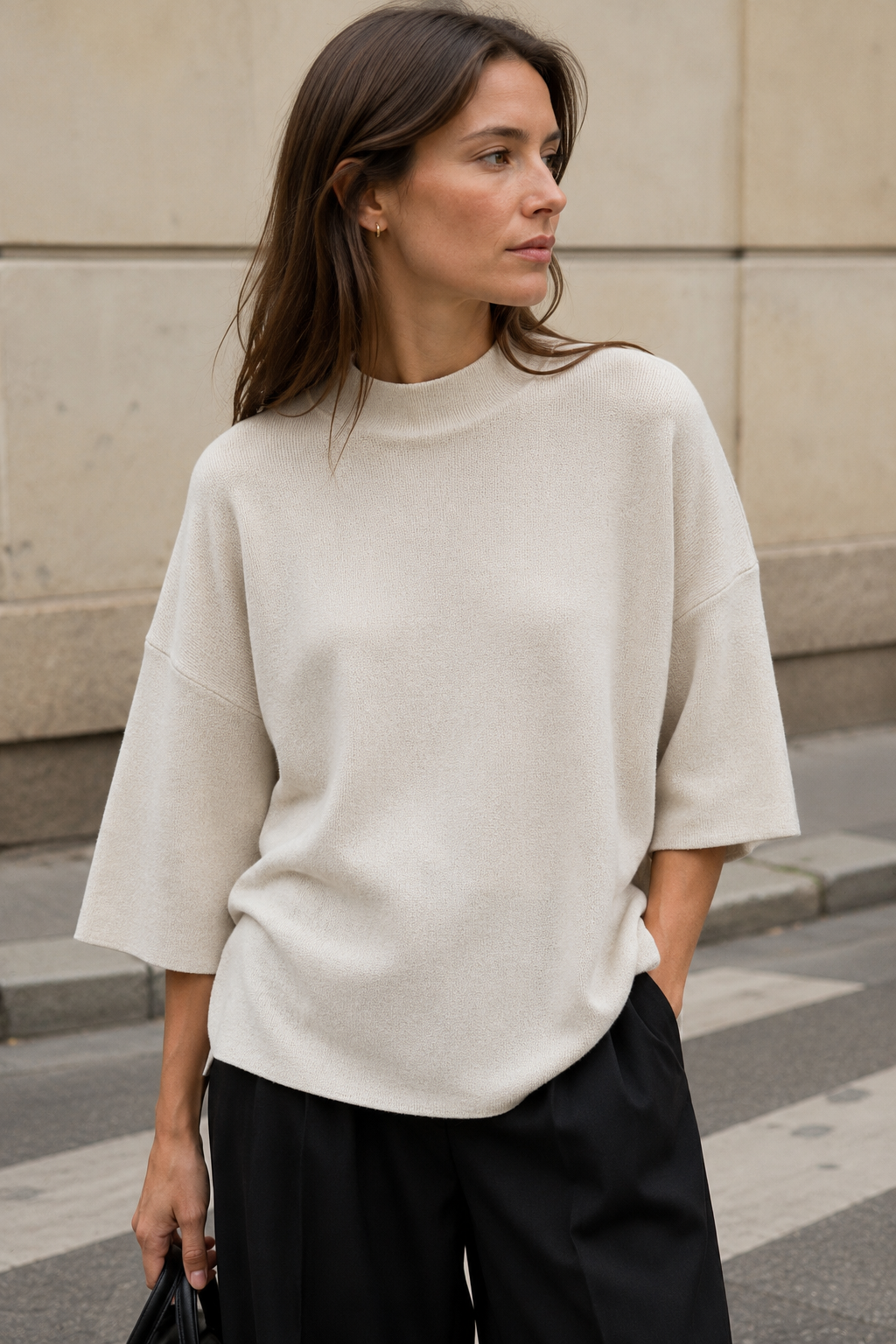 Oversize top s polorolákom