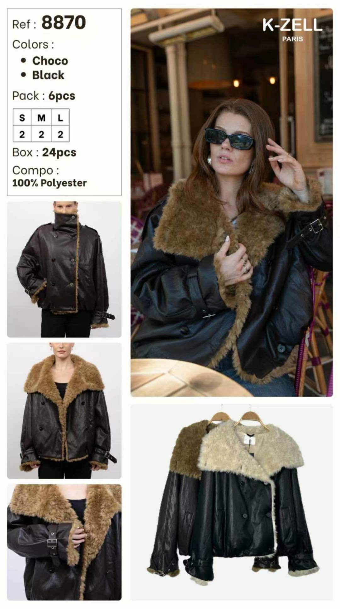 Oversize bunda s golierom