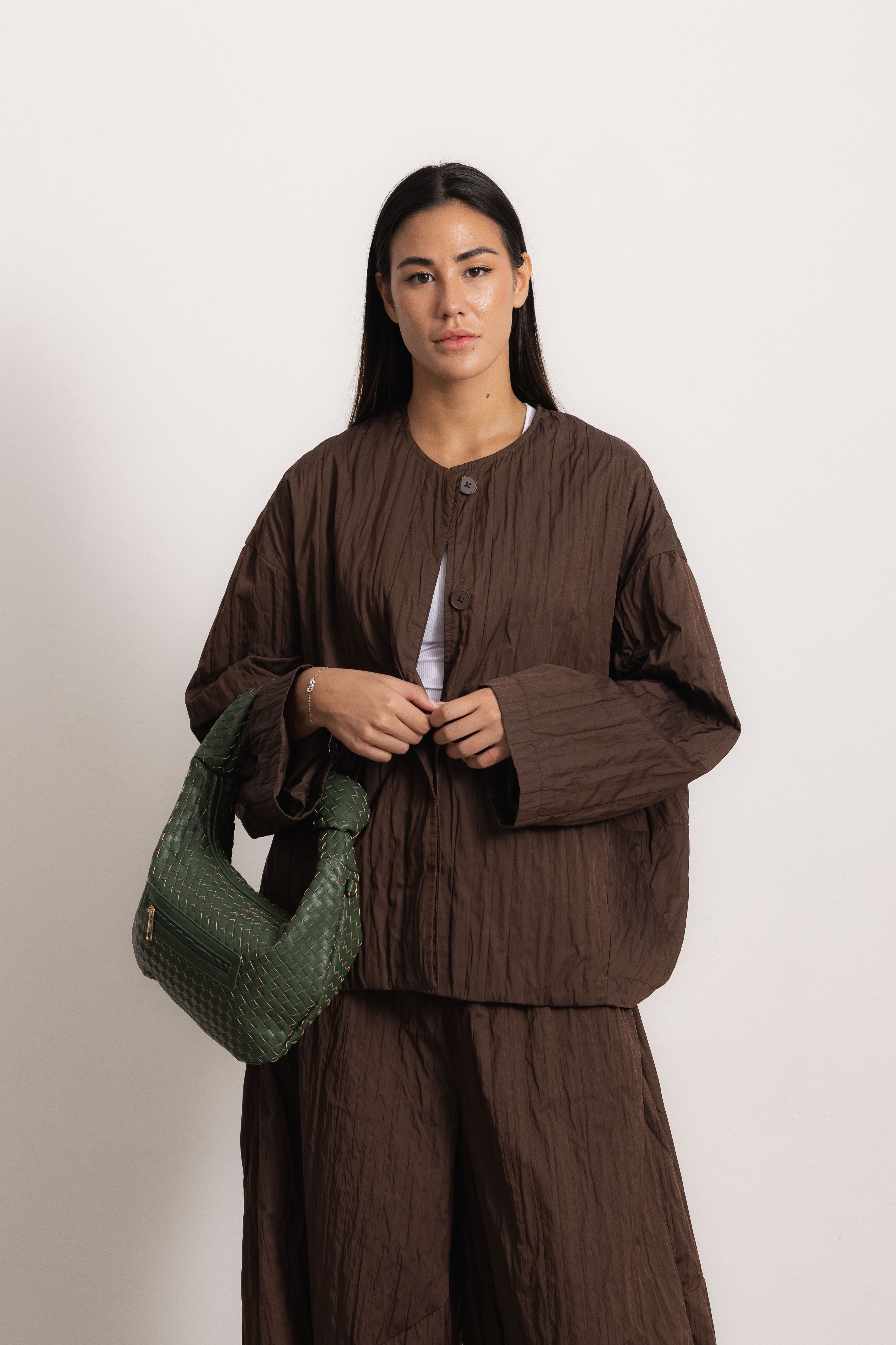 Oversize košeľa s nariasením