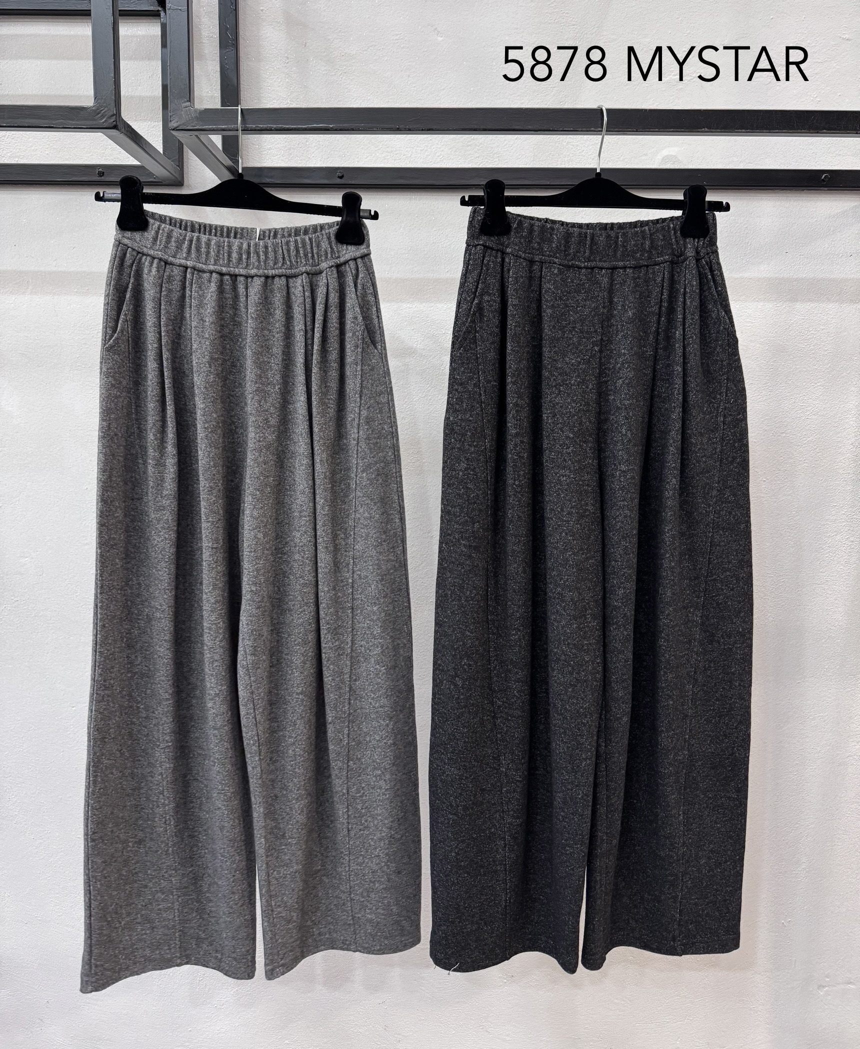 Nohavice Wide Leg s Záhybmi