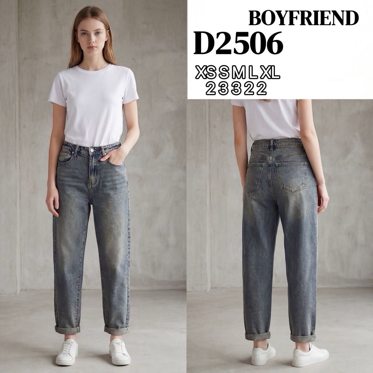 Boyfriend nohavice s vysokým pásom