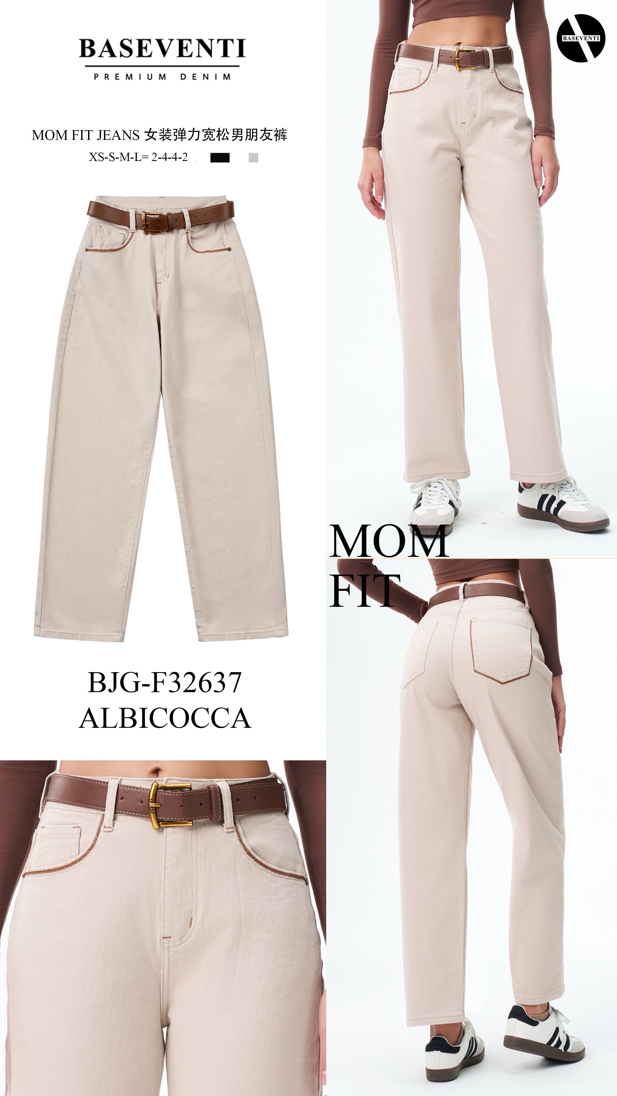 Mom fit nohavice po členky