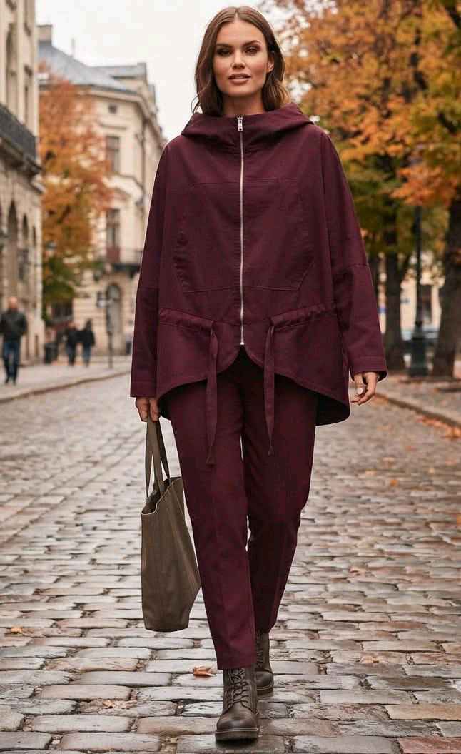 Oversize bunda s obdĺžnikovým strihom