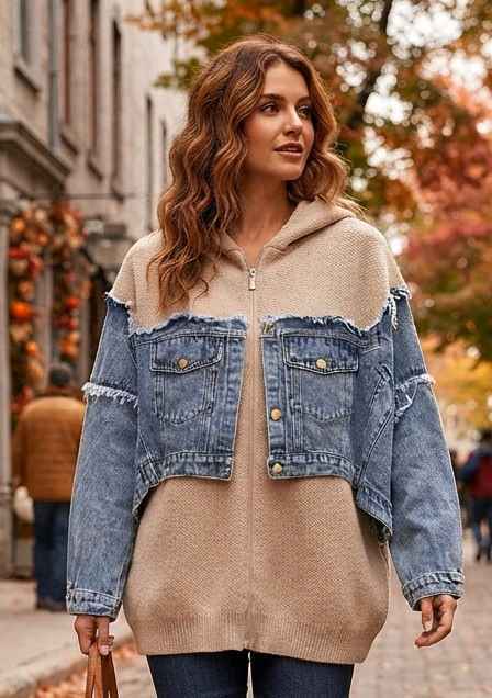 Oversize bunda s kapucňou