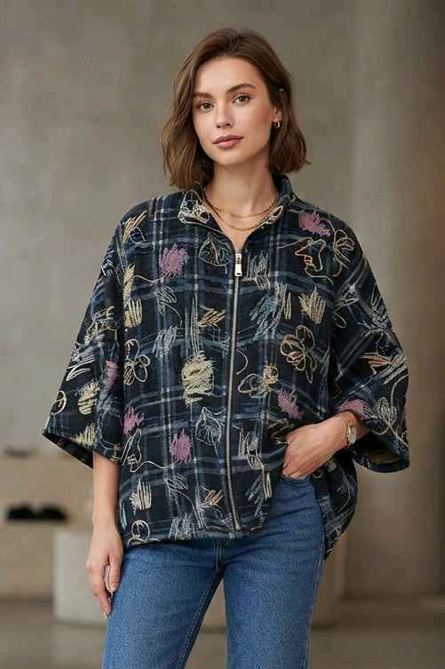 Oversize bunda Paisley 3/4