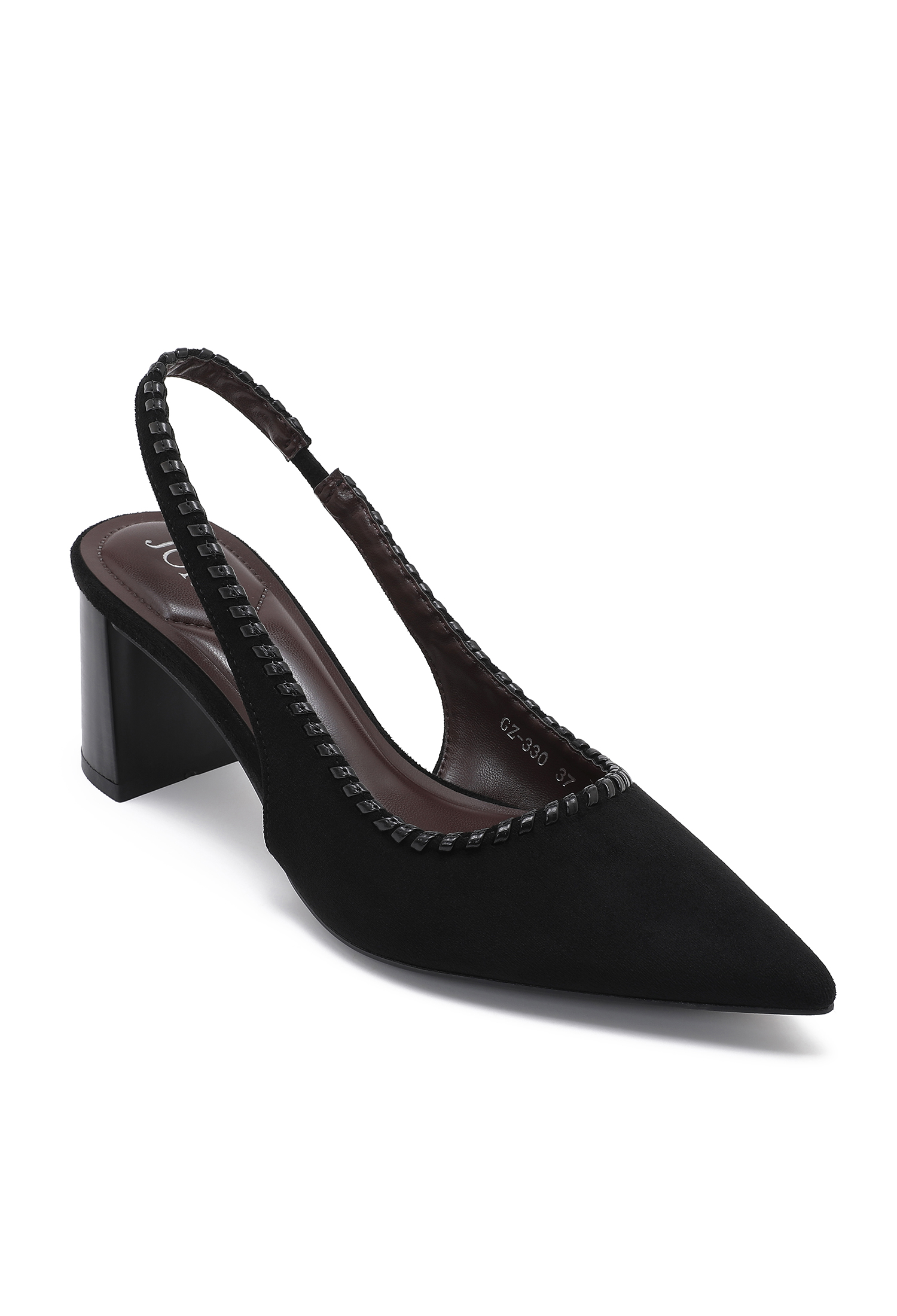 Slingback lodičky s blokovým opätkom