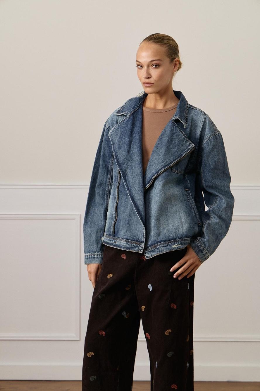 Oversize bunda s klopmi