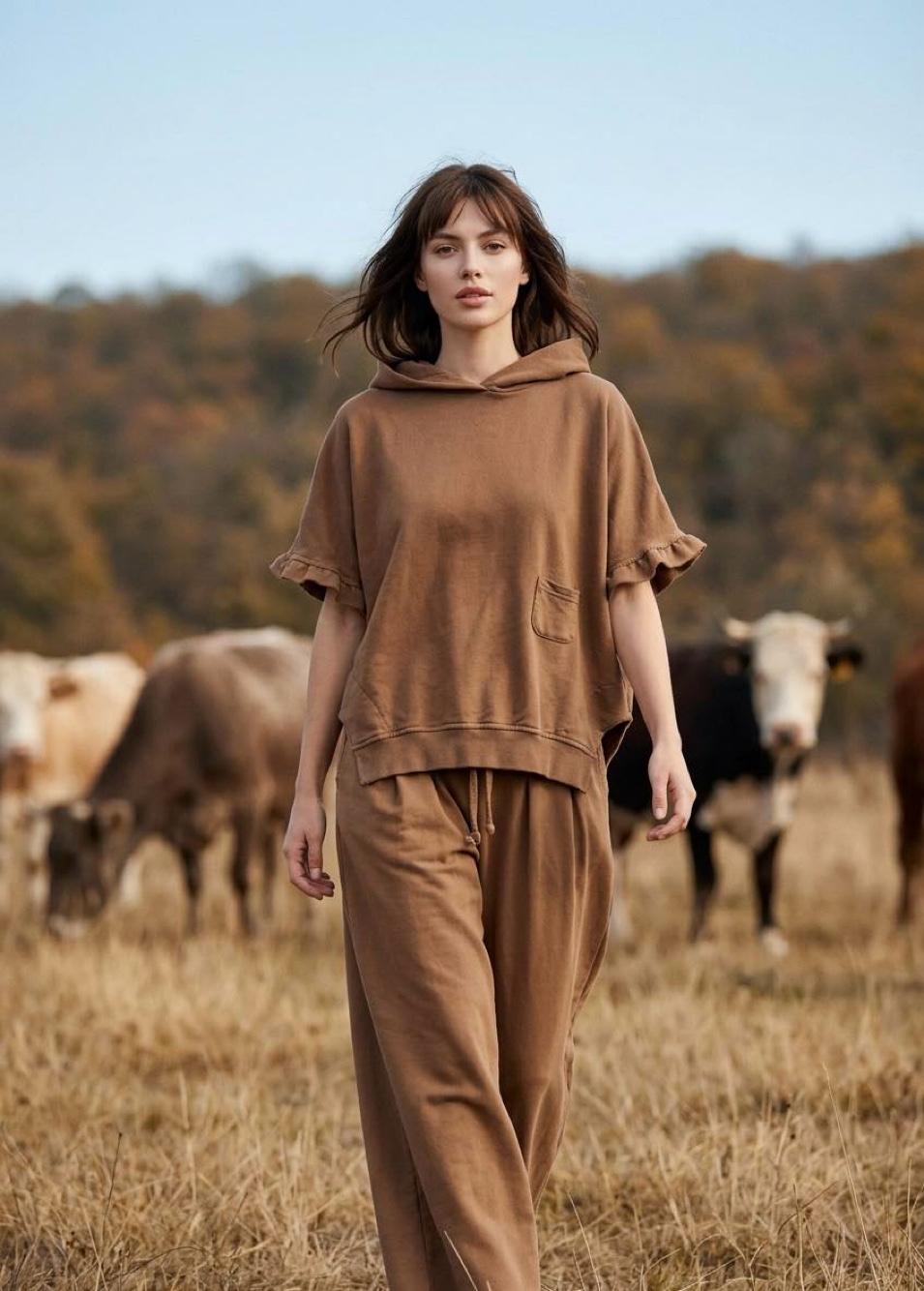 Oversize mikina s volánom
