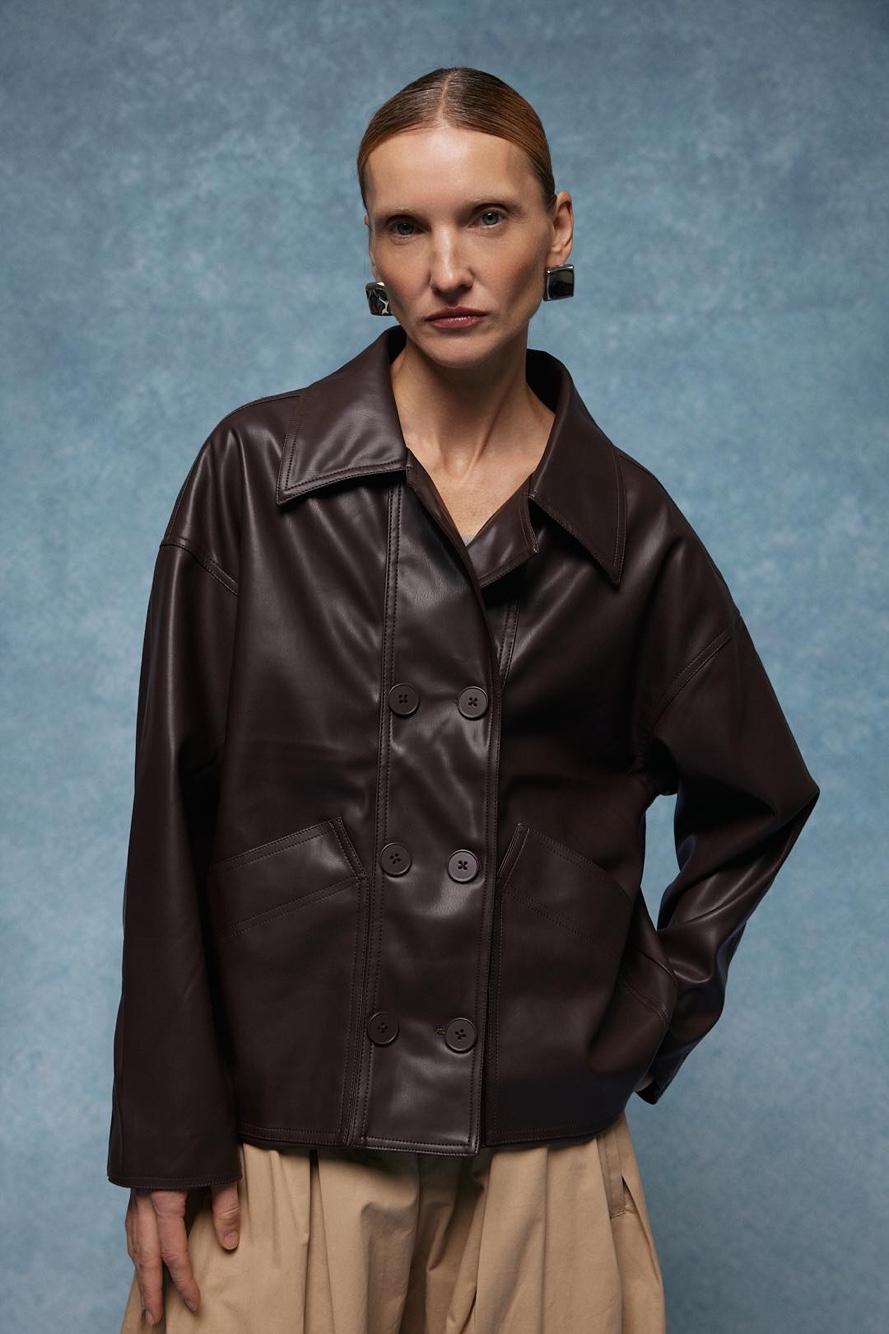 Oversize bunda s golierom
